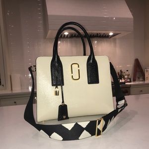 Marc Jacobs Big Shot color block Saffiano Leather